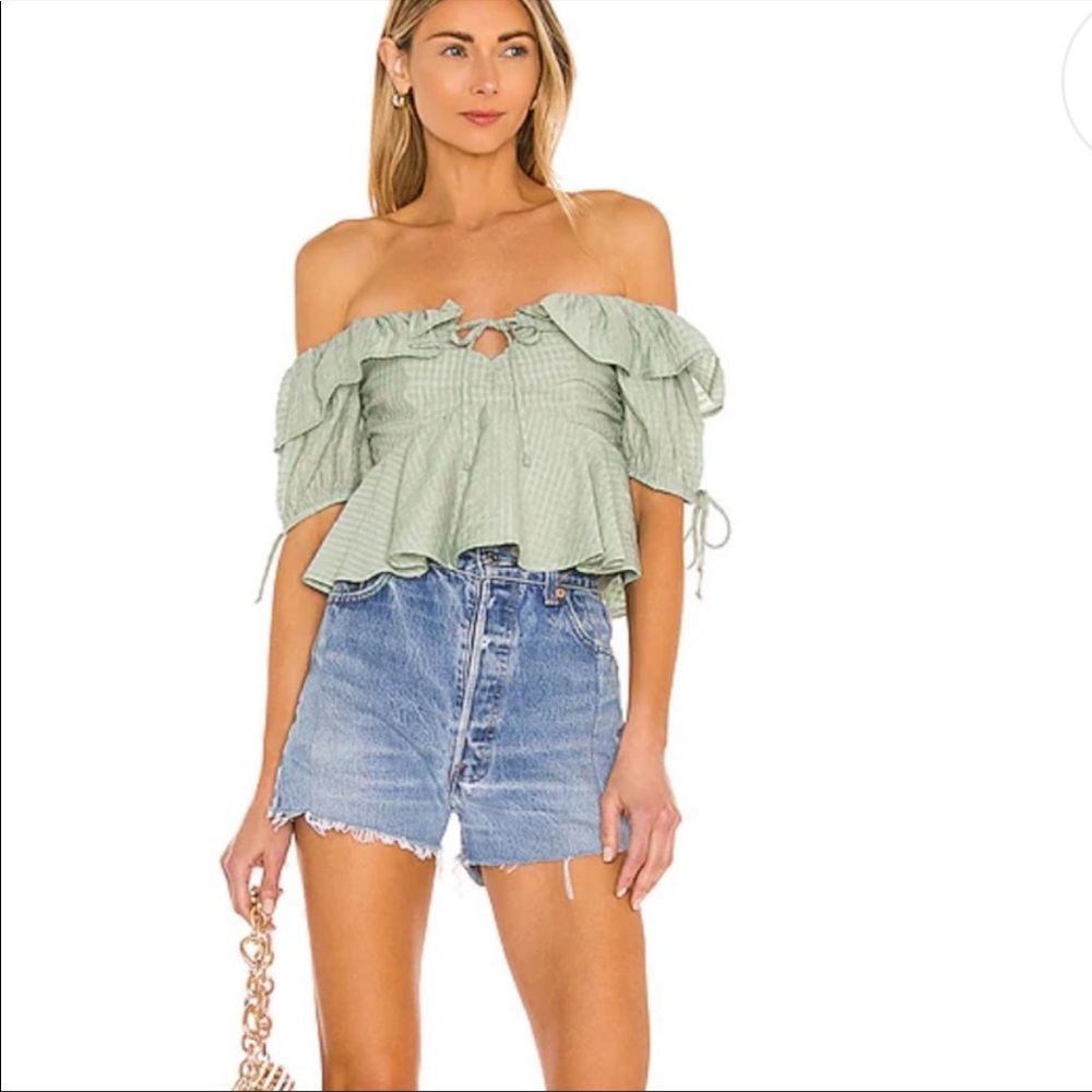 Revolve Tularosa Maggie Off the shoulder ruffle top